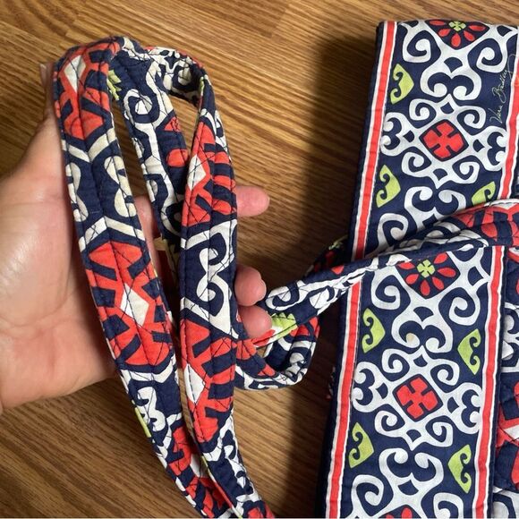 Vera Bradley Sun Valley Work Tote Laptop Purse Diaper Quilted Bag With Pockets - Picture 10 of 15